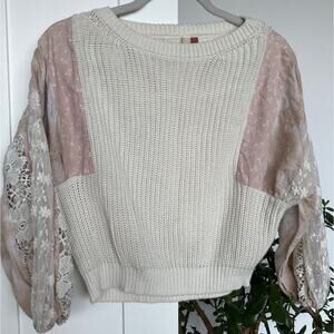 Pilcro Martine Boho Peasant Sleeve Sweater, Like New, Size XS